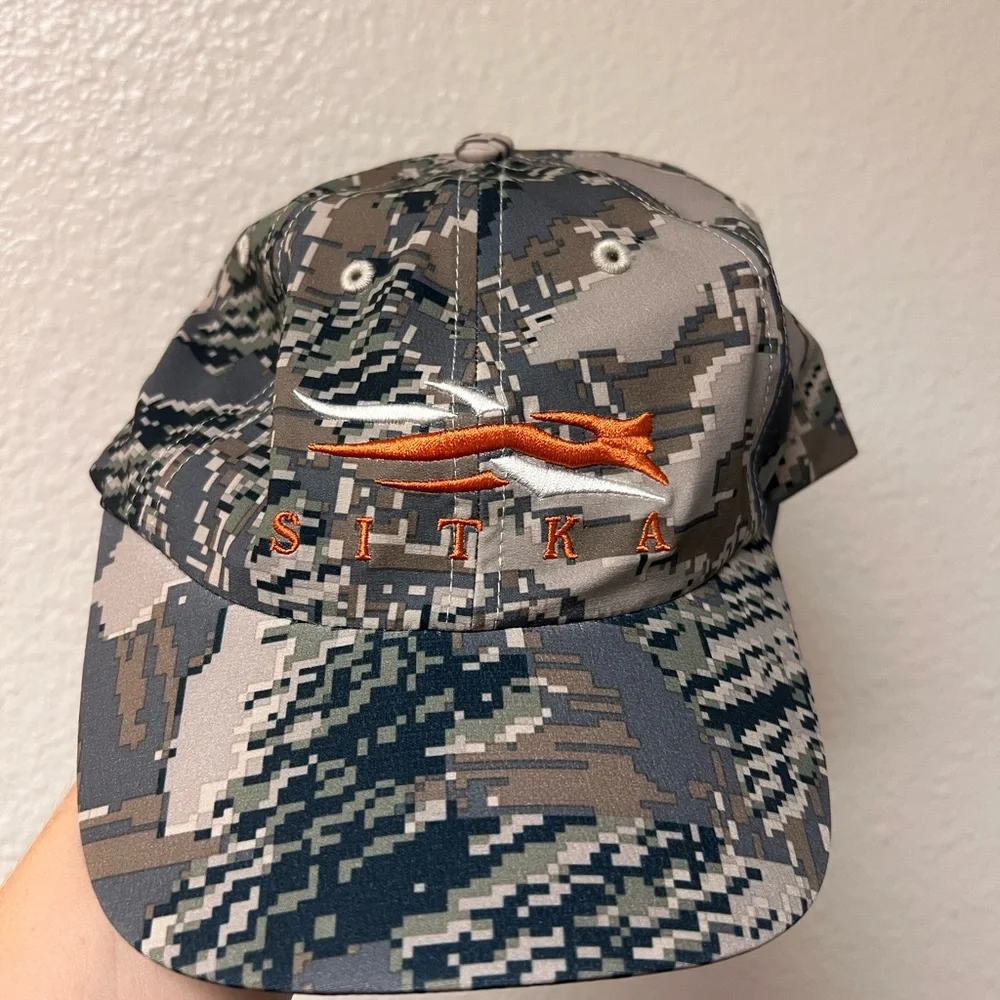Sitka Camo Baseball Cap - Gray and Brown - Picture 1 of 3